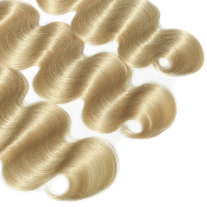 Luxury 613 Platinum Blonde Body Wave Bundle | Premium Virgin Human Hair | 100% Unprocessed