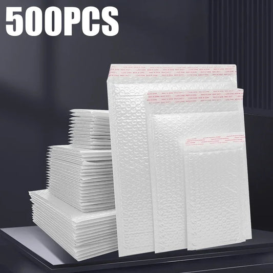 500 PCS White Foam Envelope Bags Self Seal Mailers Padded Shipping Envelopes With Bubble Mailing Bag Shipping Packages Bag