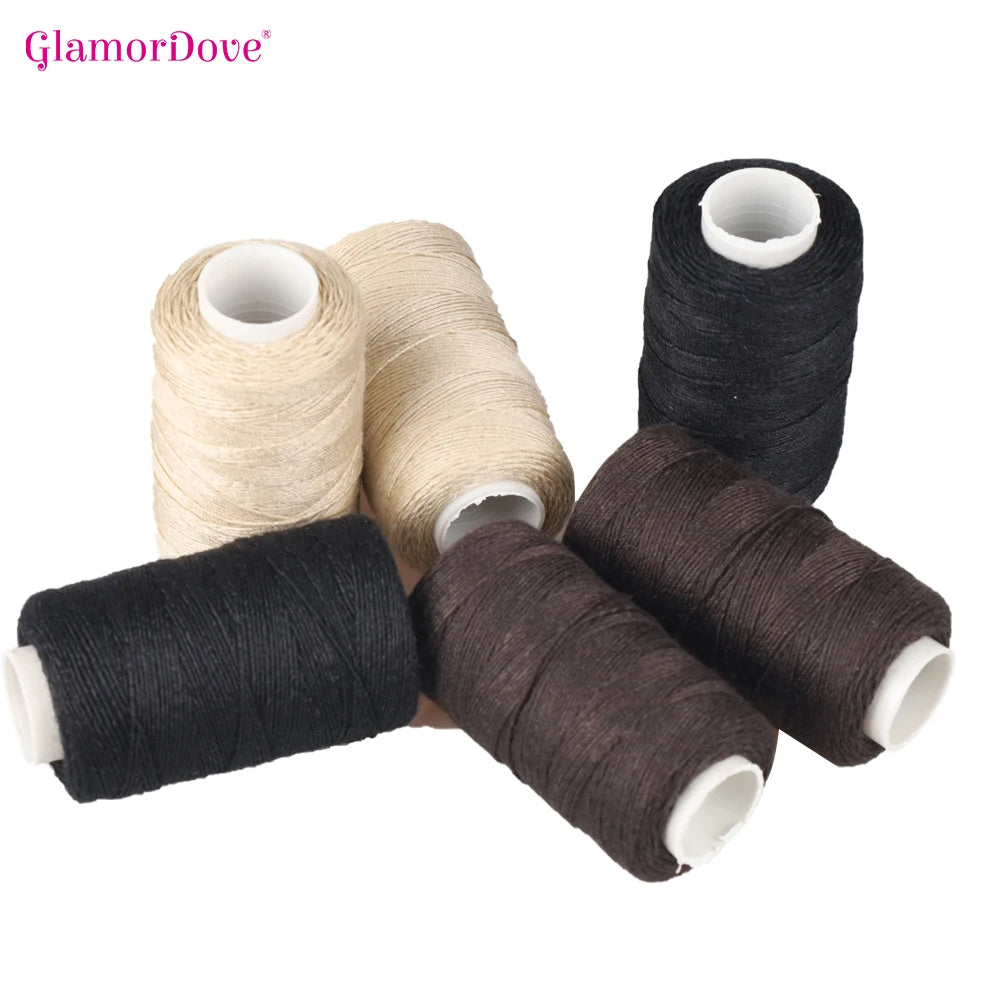 Sewing Accessories Thick Polyester Thread Polyester Sewing Thread for Hair Extension Thread Making Wigs Hand Sewing Hair Weft