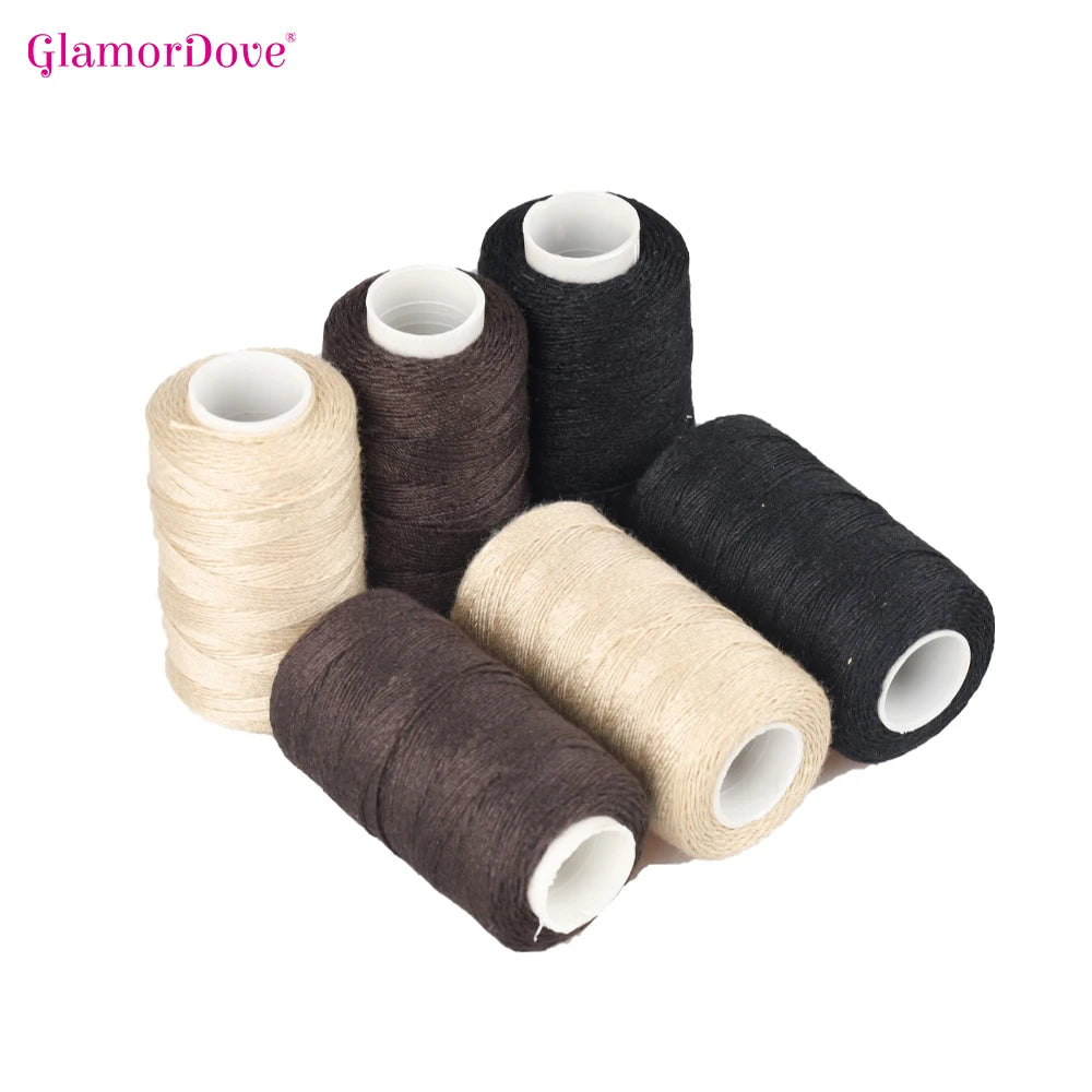 Sewing Accessories Thick Polyester Thread Polyester Sewing Thread for Hair Extension Thread Making Wigs Hand Sewing Hair Weft