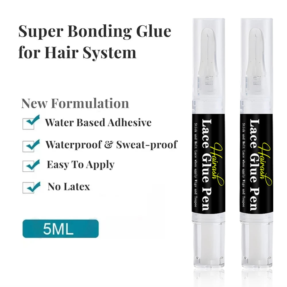 Wholesale Lace Glue Pen For Front Hair Wig Extra Strong Wig Glue Waterproof Customized Labels Glue Remover