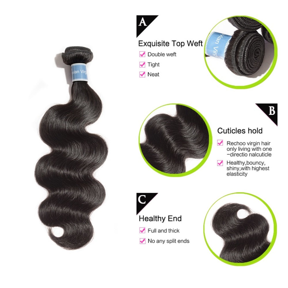 Crowned Classic Virgin Hair Bundle | Peruvian Body Wave