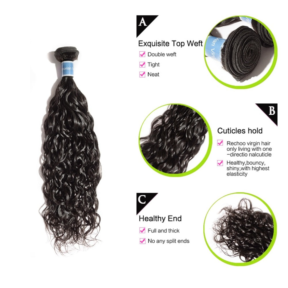 Virgin Natural Wave Hair-Peruvian Hair